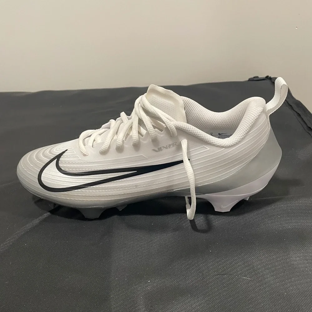 Nike Vapor Edge Shark 2 Football Cleats White Grey FB3303-100 Mens Size 8
